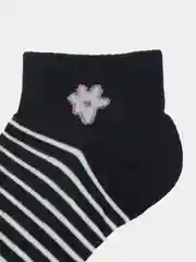 Черный носки короткые  цветных c принтом / носки Moods Shop