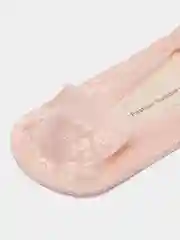 Розовый носки капроновые кружевные