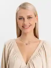 Чокер из гематита с подвеской объемное сердце