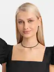 Чокер из гематитовых бусин 4 мм