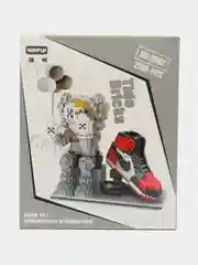 Красный 3d конструктор блочный космонавт, ночник светодиодный