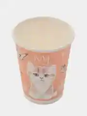 Набор для праздника Котики на персиковом (тарелка бол., стакан по 6 шт.)