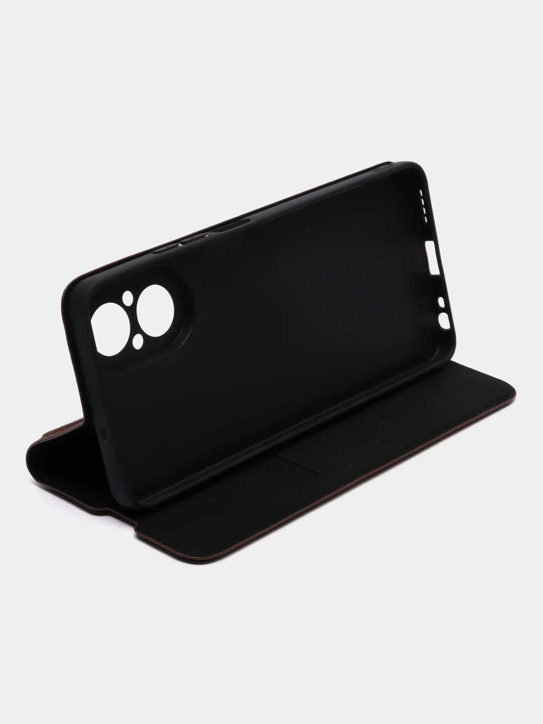 Коричневый чехол книжка Realme C67 / Реалми С67