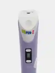 Фиолетовый 3d ручка 3DPEN-2 с набором пластика PLA 120 метров и трафаретами для 3Д моделирования