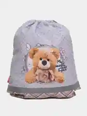 Светло-бежевый ранец школьный ErichKrause  ErgoLine 15L Teddy Bear с мешком  52590/2