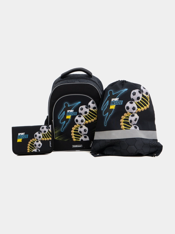 Рюкзак школьный ErichKrause ErgoLine 15L Sport DNA с мешком и пеналом 59874/1
