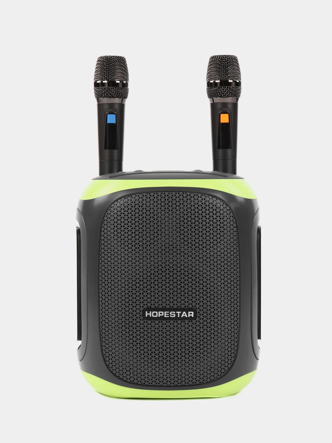 Желтый колонка Hopestar Party 130 120W с функцией TWS, двумя микрофонами, LED подсветкой