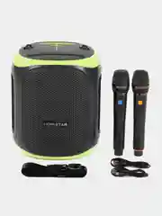 Желтый колонка Hopestar Party 130 120W с функцией TWS, двумя микрофонами, LED подсветкой