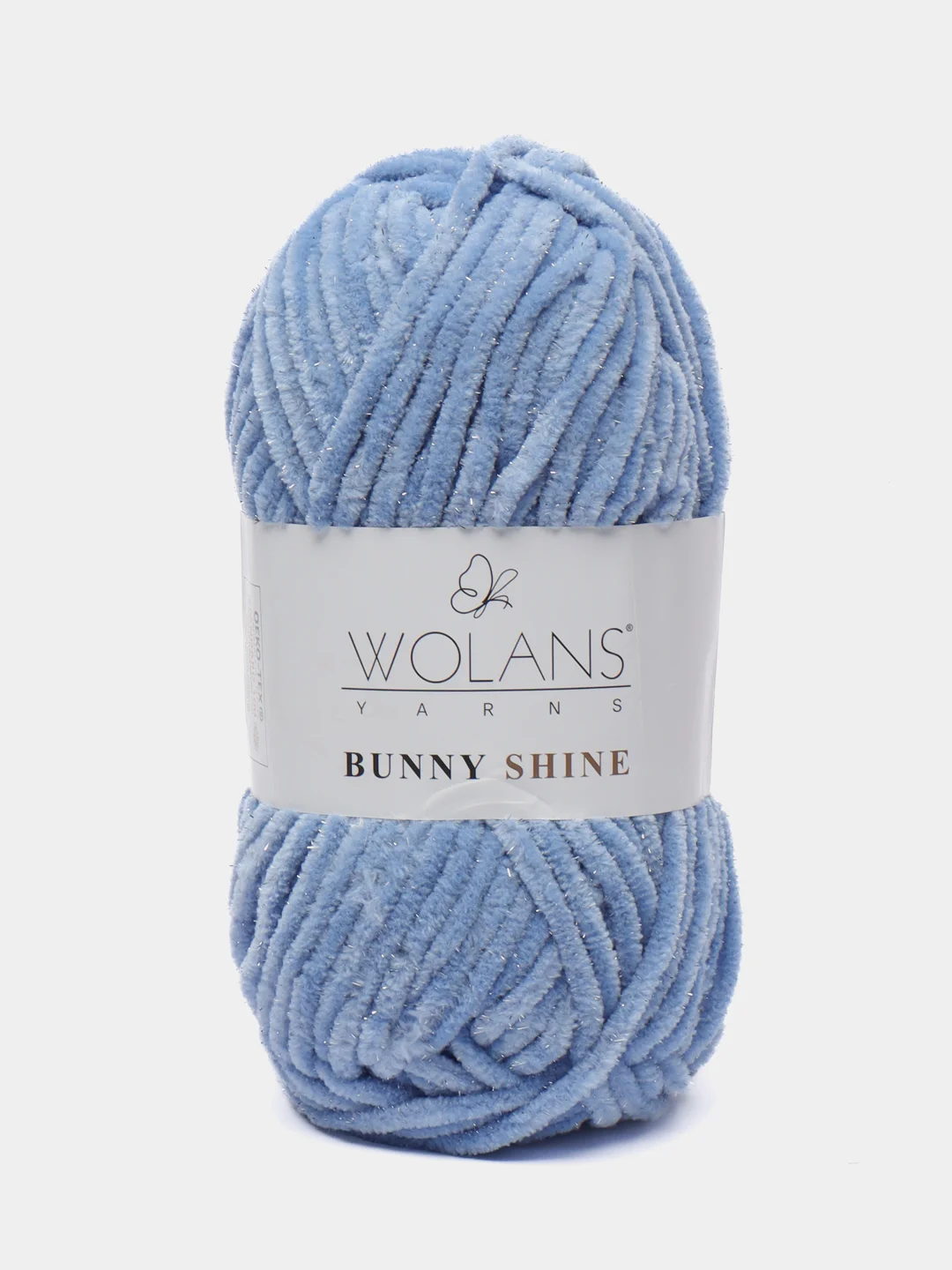 Пряжа плюшевая Wolans Bunny Shine Mix № 20