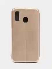Золотой чехол-книжка для Samsung A20/A30