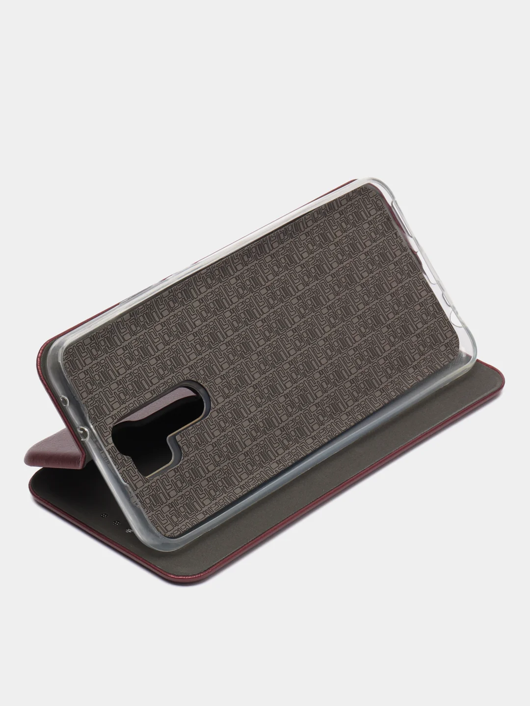 Бордовый чехол-книжка для Xiaomi Redmi 9