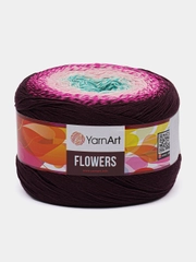 Пряжа YarnArt Flowers 55% хлопок 45% полиакрила 250г 1000 м, 1 моток цвет 301