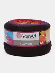 Пряжа YarnArt Flowers 55% хлопок 45% полиакрила 250г 1000 м, 1 моток цвет  265