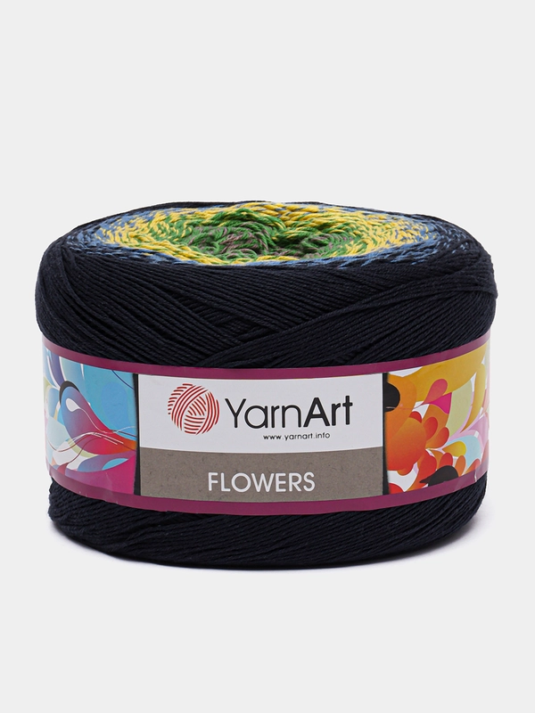 YПряжа YarnArt Flowers 55% хлопок 45% полиакрила 250г 1000 м, 1 моток цвет 250