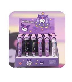 Многоцветная ручка Kuromi, разные виды Куроми, 10 цветов