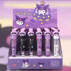 Многоцветная ручка Kuromi, разные виды Куроми, 10 цветов