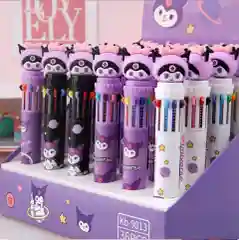 Многоцветная ручка Kuromi, разные виды Куроми, 10 цветов