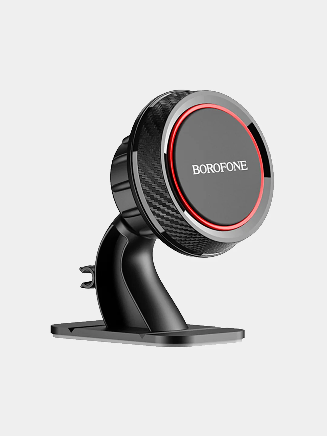 Автомобильный держатель BOROFONE BH13, магнитный, на приборную панель, черный + красный