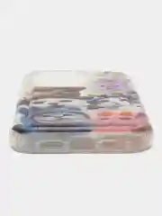 Бордовый чехол для iPhone 11, 12, 13, 14, 15 Pro, 12 / 13 / 14 /15 Pro Max, XR, X/XS с принтом