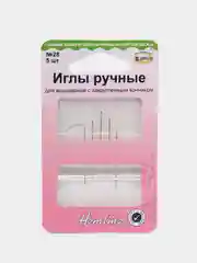 Иглы ручные для вышивания Hemline с закругленным кончиком № 28, 5 шт