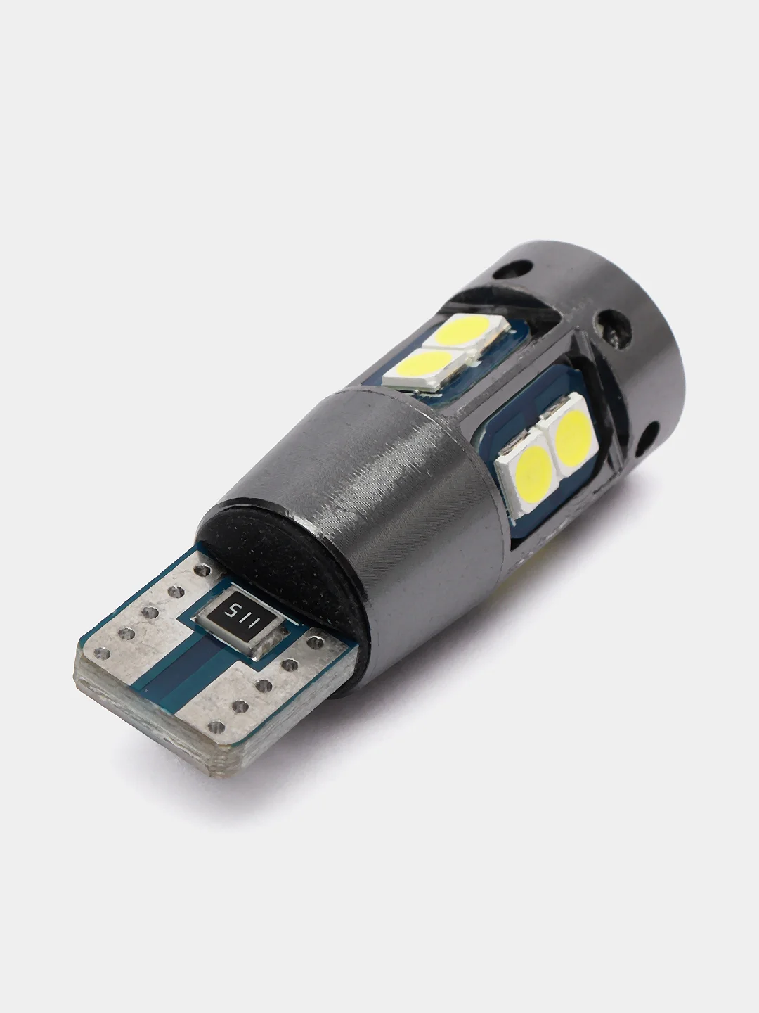 Светодиодная LED лампа габаритные W5W/T10/W16W, 1 штука подсветка номера, салона, бардачка