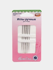 Иглы ручные, Hemline, для штопки №14-18, 5 шт