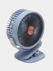 Белый вентилятор настольный бесшумный, USB, на прищепке