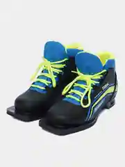 Лайм ботинки лыжные детские TREK Snowy NN75