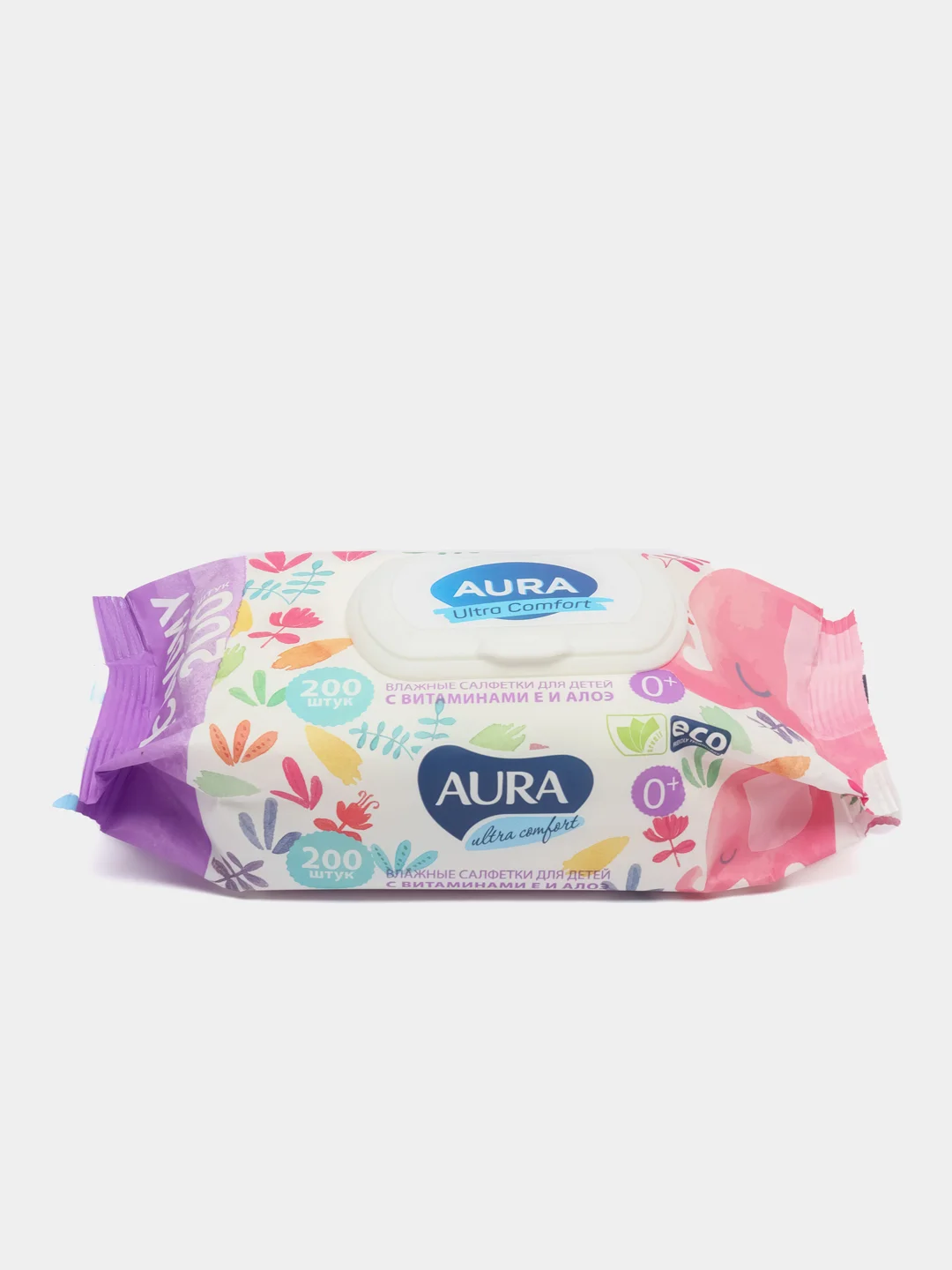 AURA "Ultra comfort" Влажные салфетки для детей, 200 шт
