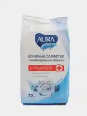 AURA Family для всей семьи с антибактериальным эффектом, 72 шт