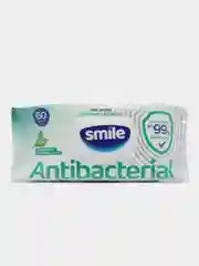Салфетки влажные Smile Antibacterial С соком подорожника, 60 шт в упаковке