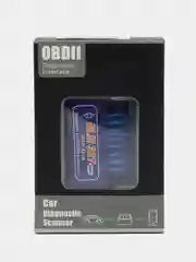 Синий автомобильный сканер диагностический ELM327 OBD2 V2.1