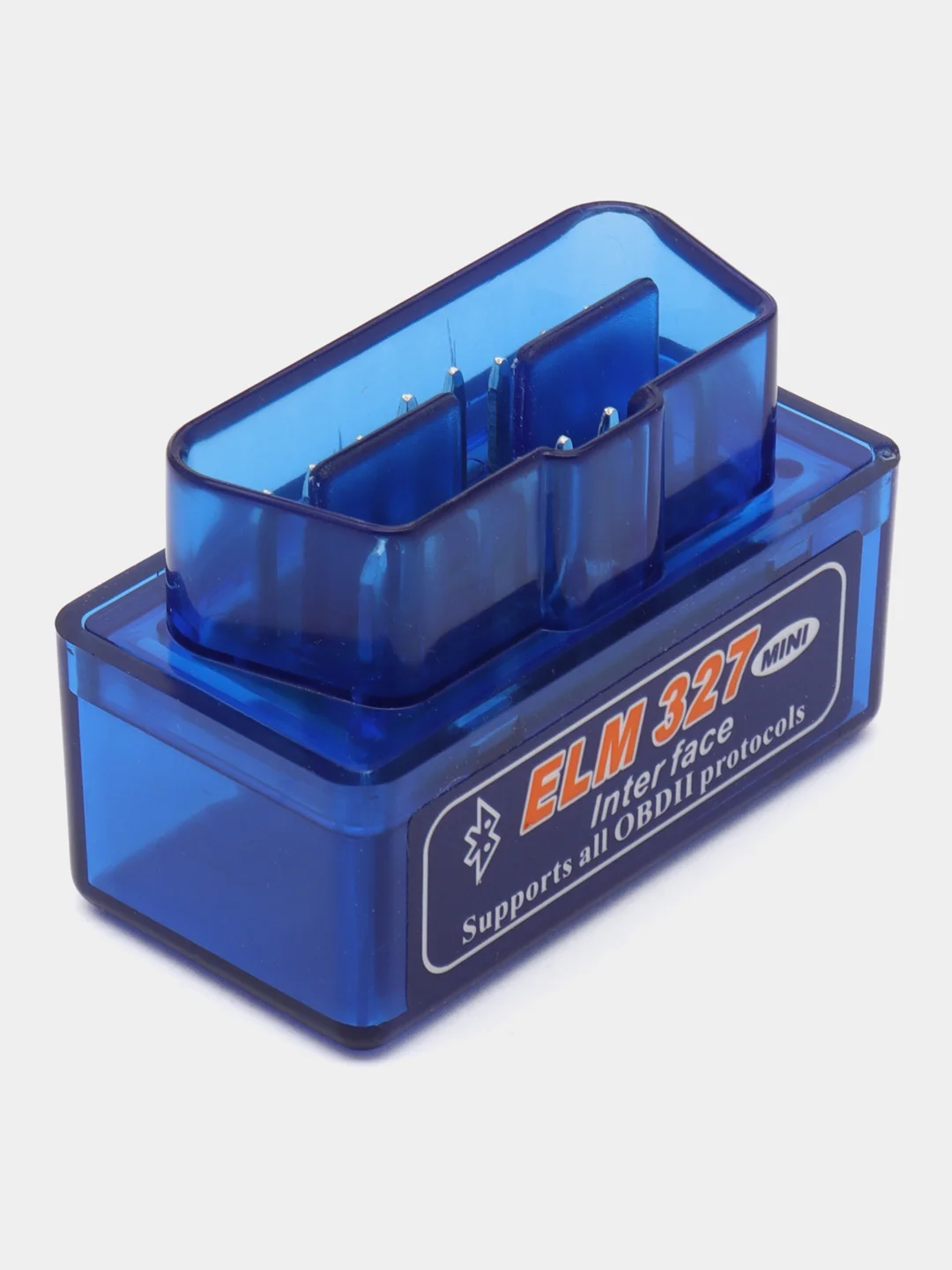 Синий автомобильный сканер диагностический ELM327 OBD2 V2.1