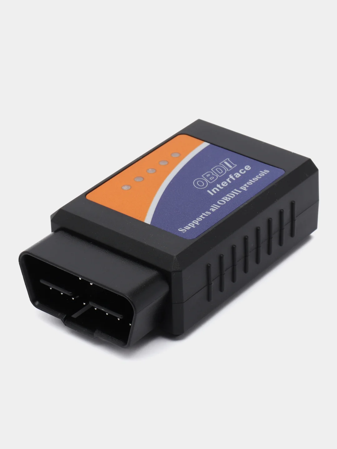 Черный автомобильный сканер диагностический ELM327 OBD2 V1.5