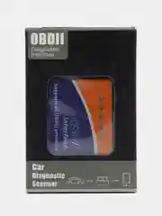 Черный автомобильный сканер диагностический ELM327 OBD2 V1.5
