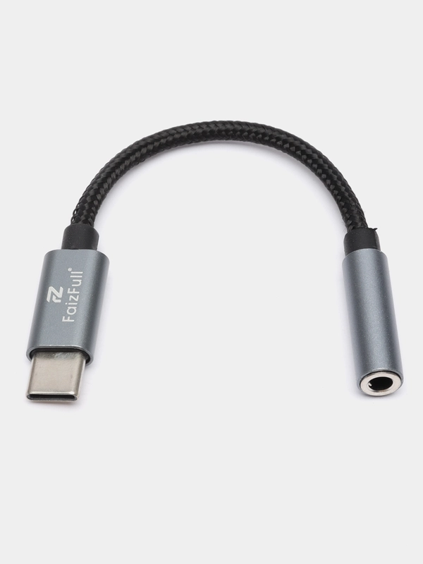AUX адаптер аудио переходник (Type-C / 3.5mm Jack для Type-C)