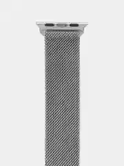 Серебряный ремешок для смарт-часов Apple Watch, металлический, миланская петля, 38-49 мм