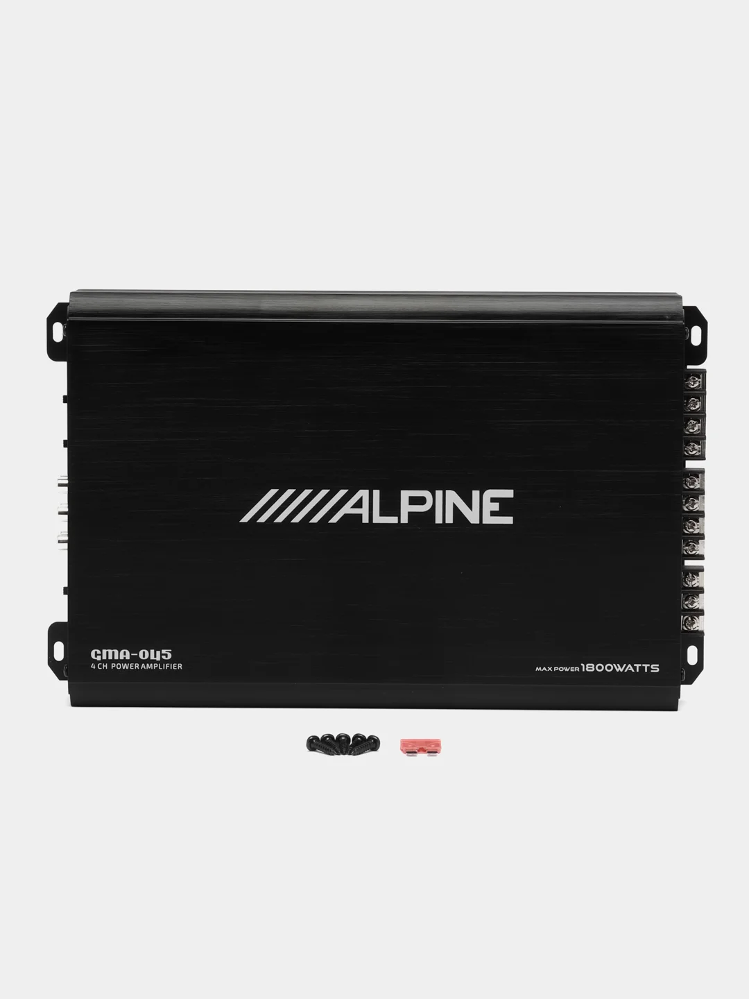 Черный автомобильный усилитель Alpine (4 канала)