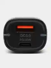 Автомобильное зарядное устройство, USB+Type-C  PD 20W, QC3.0
