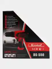 Алый дрель-шуруповерт электрическая Krotof DS-550, от сети, 550 Вт