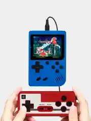 Синий игровая портативная мини приставка 400 игр в 1, 3", LCD, с джойстиком