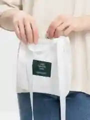 Белый сумка шоппер ,мини шоппер через плечо, сумка женская