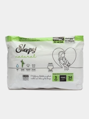 Подгузники детские Sleepy Natural размер № 3, 4-9 кг, 34 штуки