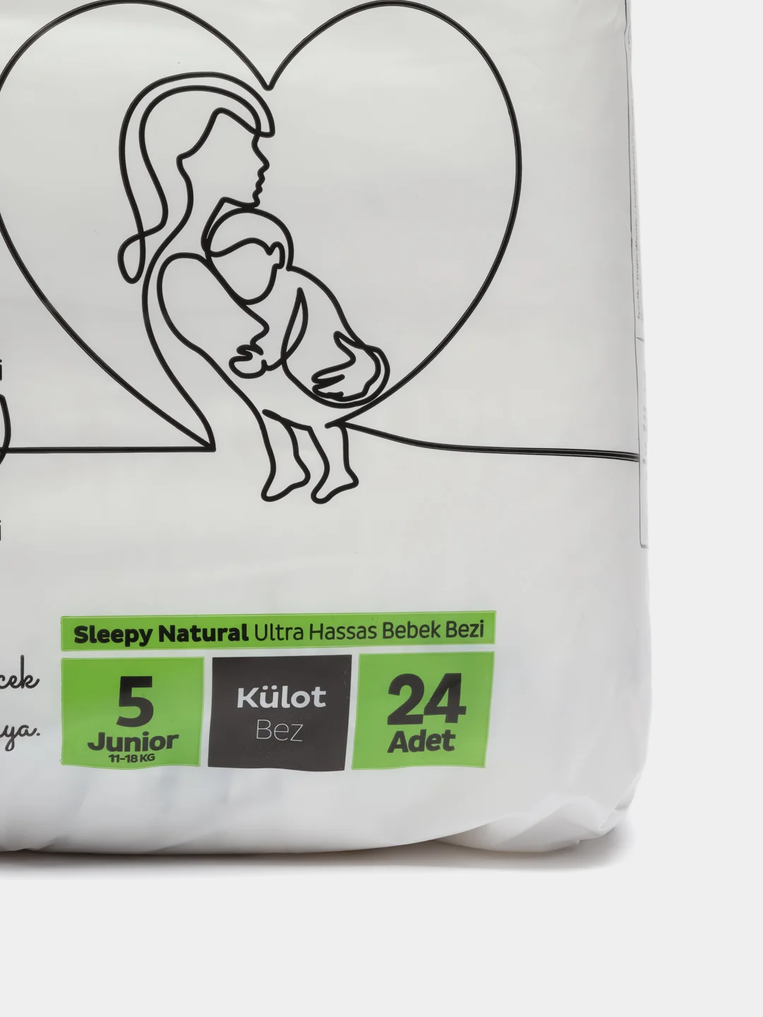 Подгузники-трусики, детские, Sleepy Natural размер 5, 11-18 кг, 24 штуки