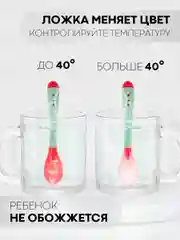 Бирюзовый детская пластиковая тарелка КАРТОФАН безопасная на присоске с ложкой и крышкой для малышей