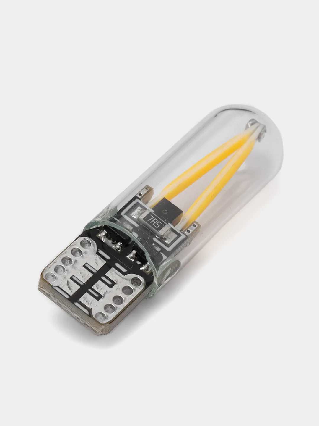 Желтый лампа габаритов номера салона (габаритная) светодиодная T10 W5W 12 V, LED COB, без цоколя