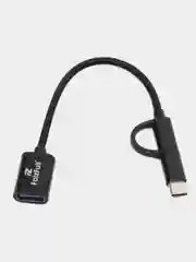 Кабель-адаптер 2 в 1 переходник USB 3.0 к Micro USB, Type C