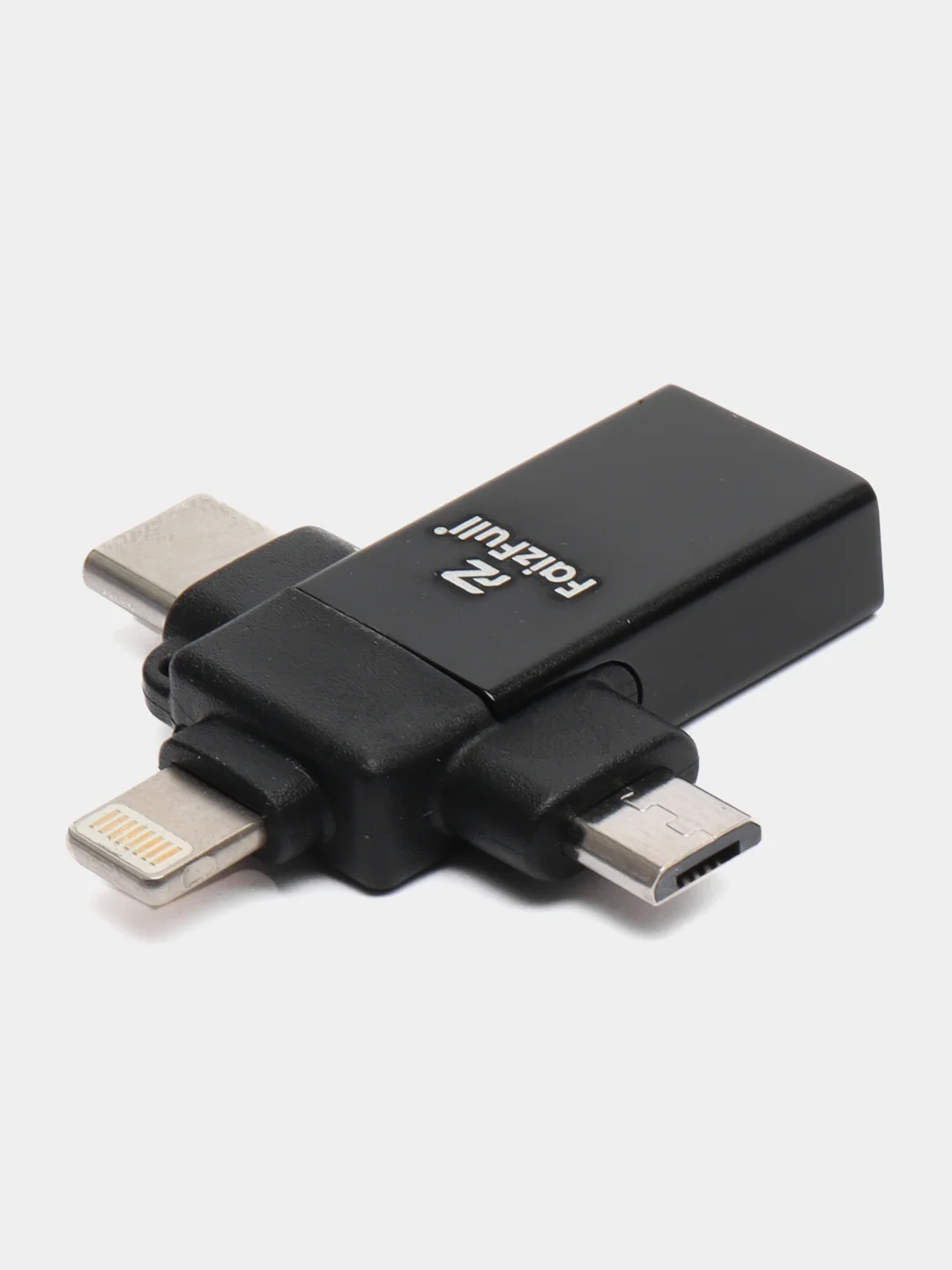 OTG переходник 3в1 USB Type-C MicroUSB Lightning