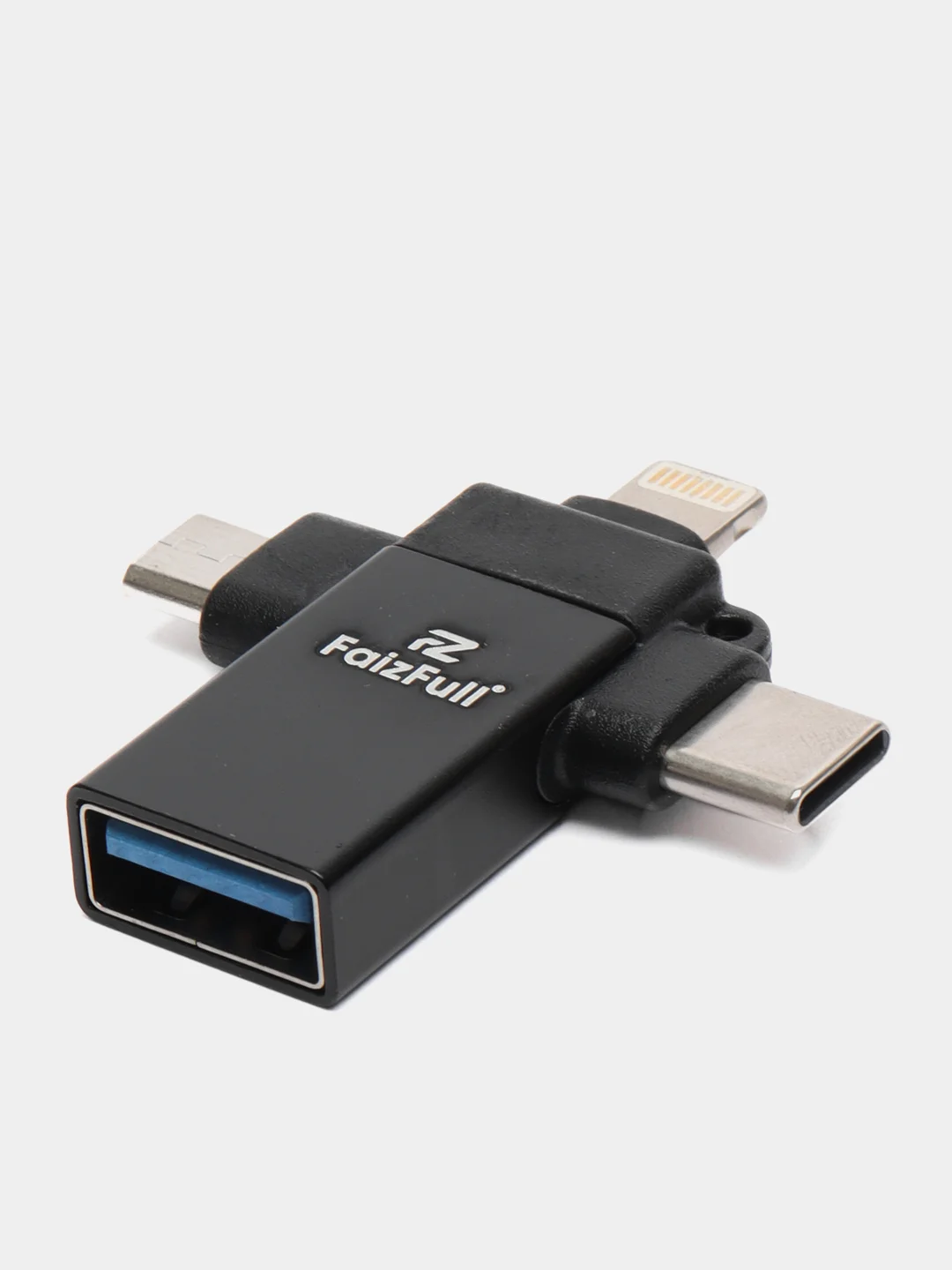 OTG переходник 3в1 USB Type-C MicroUSB Lightning