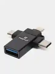 OTG переходник 3в1 USB Type-C MicroUSB Lightning